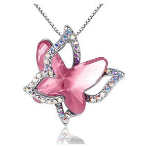 Butterfly Crystal Necklace in 3 different color's
